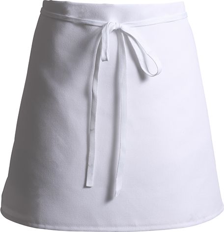 Millennia Economy Bib Apron - No Pocket - White