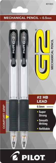 PENCIL G2 .5MM 2PK